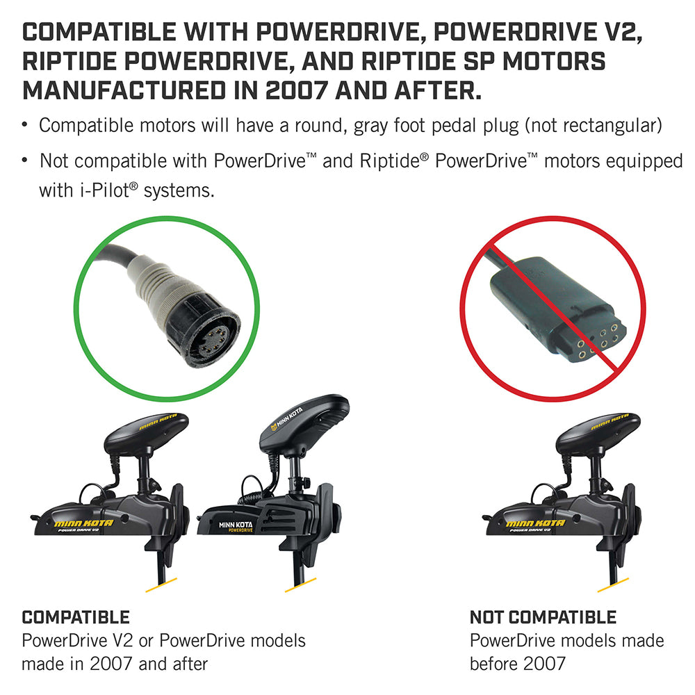 Minn Kota PowerDrive Foot Pedal - ACC Corded [1866070] - BuoyMart.com  Trolling Motor Accessories Minn Kota
