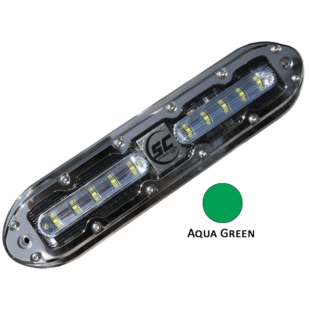 Shadow-Caster SCM-10 LED Underwater Light w/20' Cable - 316 SS Housing - Aqua Green [SCM-10-AG-20] - BuoyMart.com  Underwater Lighting Shadow-Caster LED Lighting