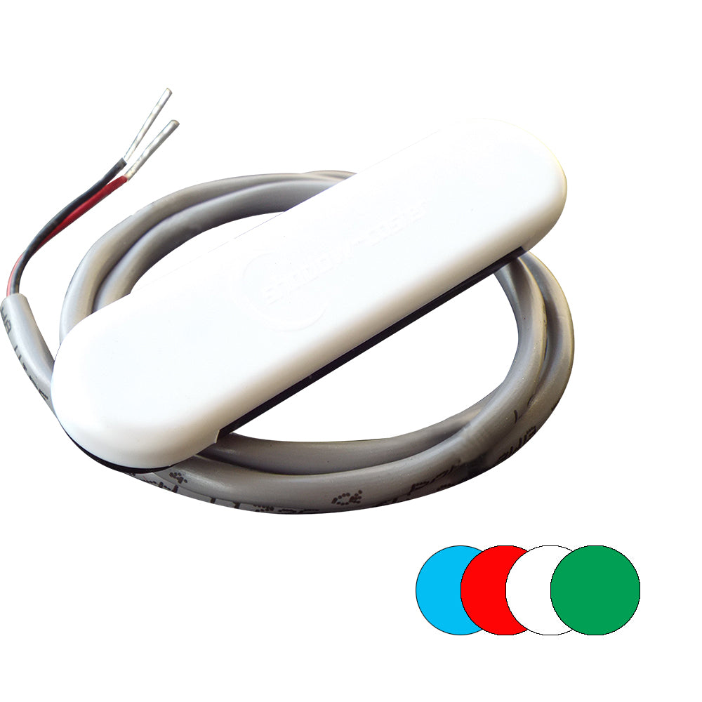 Shadow-Caster Courtesy Light w/2' Lead Wire - White ABS Cover - RGB Multi-Color - 4-Pack [SCM-CL-RGB-4PACK] - BuoyMart.com  Interior / Courtesy Light Shadow-Caster LED Lighting
