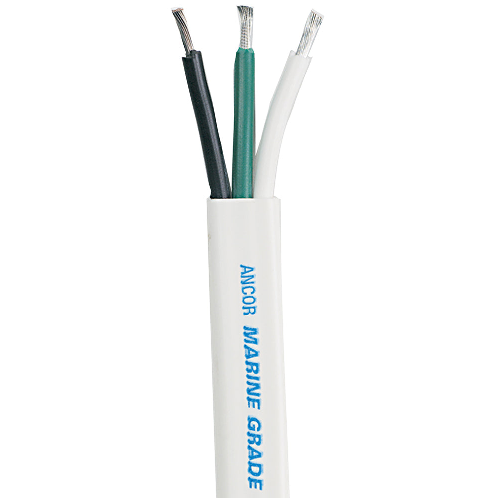 Ancor White Triplex Cable - 16/3 AWG - Flat - 100' [131710] - BuoyMart.com  Wire Ancor