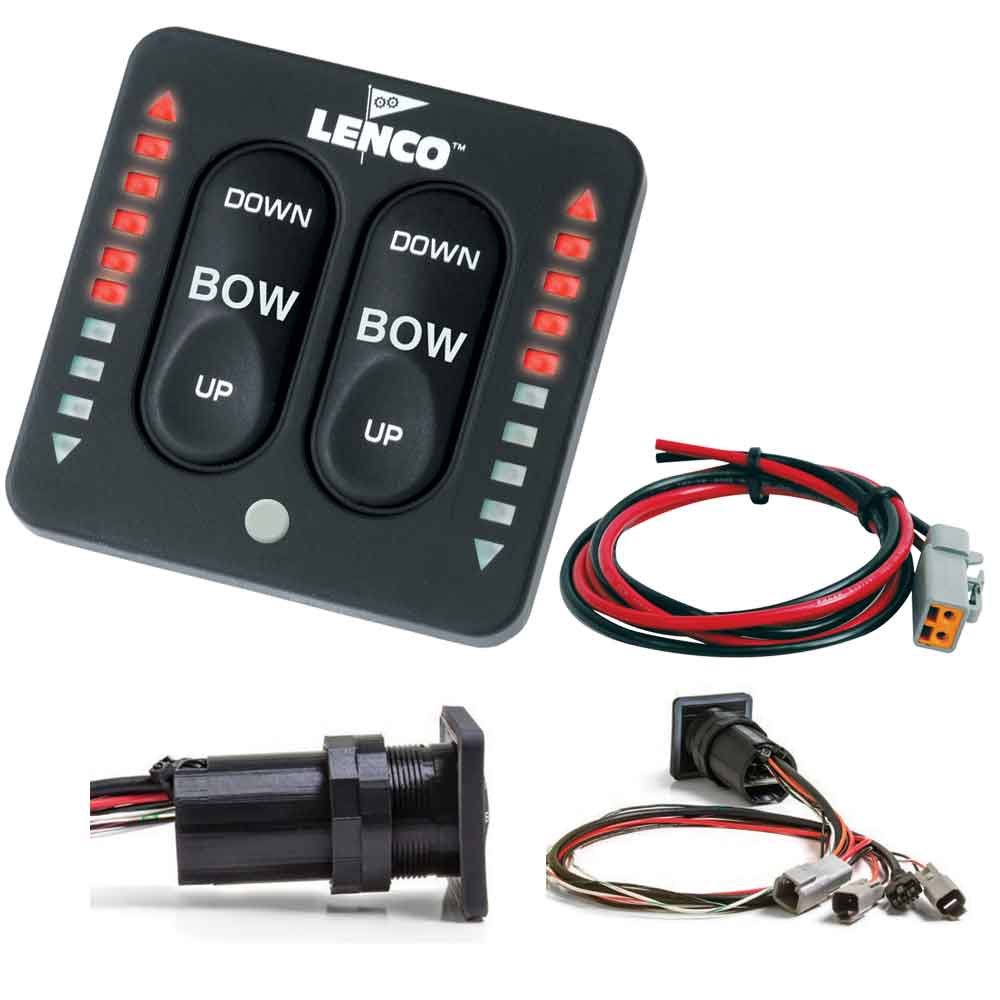 Lenco LED Indicator Integrated Tactile Switch Kit w/Pigtail f/Single Actuator Systems [15170-001] - BuoyMart.com  Trim Tab Accessories Lenco Marine