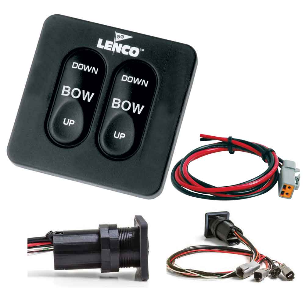 Lenco Standard Integrated Tactile Switch Kit w/Pigtail f/Single Actuator Systems [15169-001] - BuoyMart.com  Trim Tab Accessories Lenco Marine