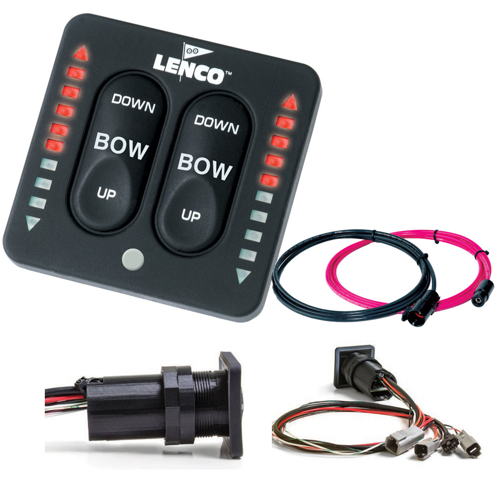 Lenco LED Indicator Integrated Tactile Switch Kit w/Pigtail f/Dual Actuator Systems [15171-001] - BuoyMart.com  Trim Tab Accessories Lenco Marine