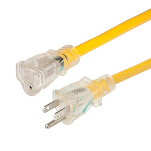 Marinco 14/3 Lighted Extension Cord - Non-Locking - 15A - 25' [150025NL] - BuoyMart.com  Shore Power Marinco