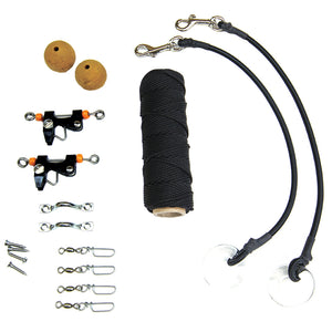Tigress Deluxe Rigging Kit - Black Nylon [88601] - BuoyMart.com  Outrigger Accessories Tigress