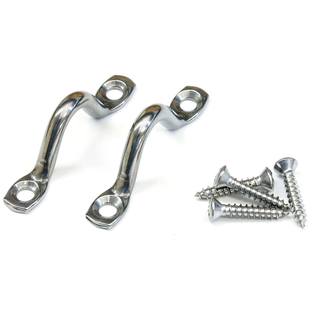 Tigress Stainless Steel Pad Eyes w/Stainless Steel Screws [88667] - BuoyMart.com  Outrigger Accessories Tigress