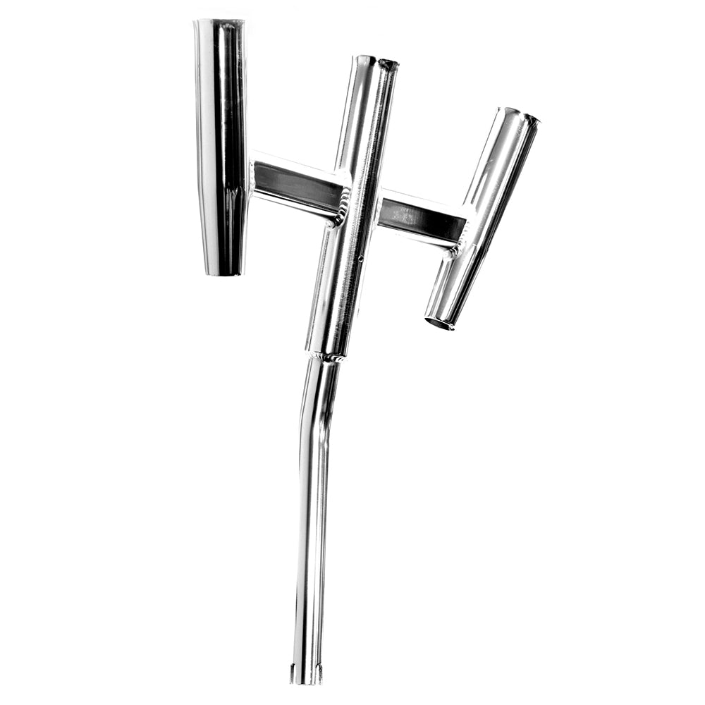 Tigress Triple Aluminum Kite Rod Holder - Bent Butt - Polished [88158] - BuoyMart.com  Rod Holders Tigress