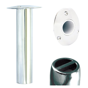Tigress Oval Head SS Gunnel Mount Rod Holder - 0 Degree - 9" [88527] - BuoyMart.com  Rod Holders Tigress