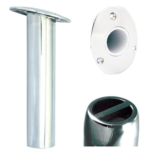 Tigress Oval Head SS Gunnel Mount Rod Holder - 15 Degree - 9" [88529] - BuoyMart.com  Rod Holders Tigress