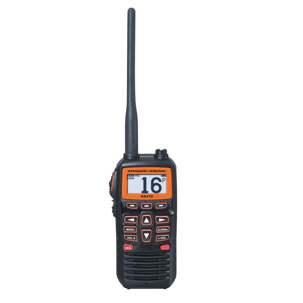 Standard Horizon HX210 6W Floating Handheld Marine VHF Transceiver [HX210] - BuoyMart.com  VHF - Handheld Standard Horizon