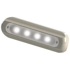 TACO 4-LED Deck Light - Flat Mount - White Housing [F38-8800W-1] - BuoyMart.com  Interior / Courtesy Light TACO Marine