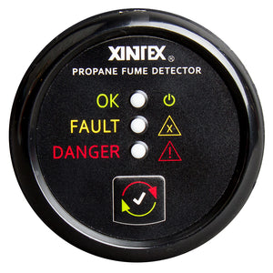 Fireboy-Xintex Propane Fume Detector w/Plastic Sensor - No Solenoid Valve - Black Bezel Display [P-1B-R] - BuoyMart.com  Fume Detectors Fireboy-Xintex