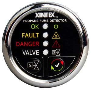 Fireboy-Xintex Propane Fume Detector w/Plastic Sensor  Solenoid Valve - Chrome Bezel Display [P-1CS-R] - BuoyMart.com  Fume Detectors Fireboy-Xintex