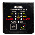 Fireboy-Xintex Propane Fume Detector w/2 Plastic Sensors - No Solenoid Valve - Square Black Bezel Display [P-2BNV-R] - BuoyMart.com  Fume Detectors Fireboy-Xintex
