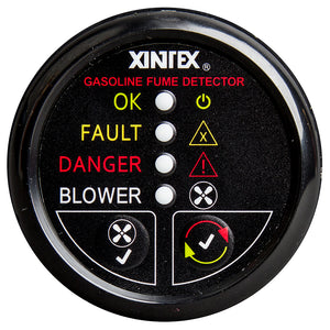 Fireboy-Xintex Gasoline Fume Detector w/Blower Control - Black Bezel - 12V [G-1BB-R] - BuoyMart.com  Fume Detectors Fireboy-Xintex