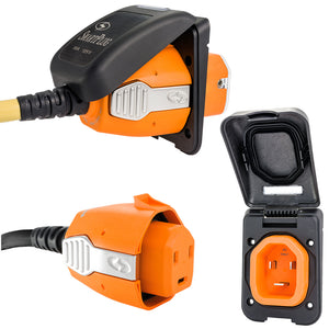 SmartPlug 30 AMP Inlet  Female Cord Connector Combo - Black [B30ASSYPB] - BuoyMart.com  Shore Power SmartPlug
