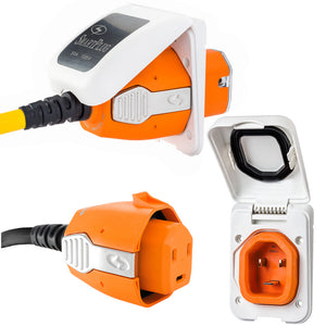 SmartPlug 30 AMP Inlet  Female Cord Connector Combo - White [B30ASSYPW] - BuoyMart.com  Shore Power SmartPlug