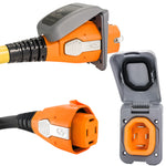 SmartPlug 50 AMP Inlet  Female Cord Connector Combo - Grey [B50ASSYPG] - BuoyMart.com  Shore Power SmartPlug