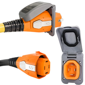 SmartPlug 50 AMP Inlet  Female Cord Connector Combo - Grey [B50ASSYPG] - BuoyMart.com  Shore Power SmartPlug