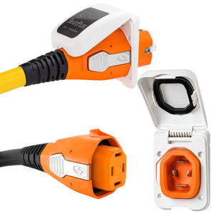 SmartPlug 50 AMP Inlet  Female Cord Connector Combo - White [B50ASSYPW] - BuoyMart.com  Shore Power SmartPlug