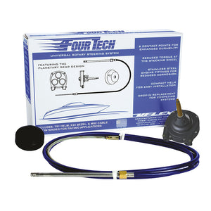 Uflex Fourtech 13' Mach Rotary Steering System w/Helm, Bezel & Cable [FOURTECH13] - BuoyMart.com  Steering Systems Uflex USA