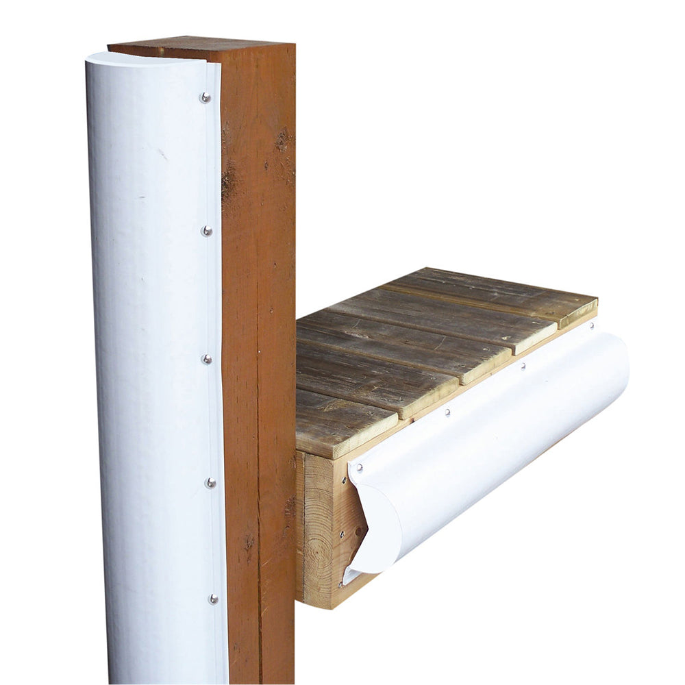 Dock Edge Piling Bumper - One End Capped - 6' - White [1020-F] - BuoyMart.com  Bumpers/Guards Dock Edge