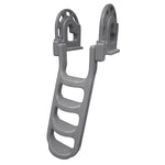 Dock Edge Stand-Off Flip-Up Polyethylene Roto Molded 4-Step Dock Ladder - Grey [2084-F] - BuoyMart.com  Ladders Dock Edge