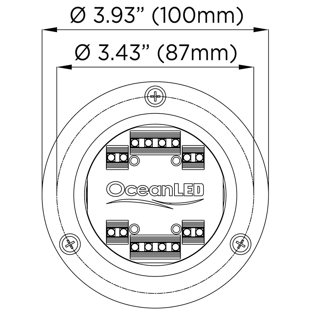 OceanLED Sport S3166S Underwater LED Light - Ultra White [012102W] - BuoyMart.com  Underwater Lighting OceanLED