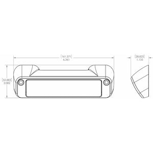 Lumitec Perimeter Light - White Finish - White/Red Dimming [101477] - BuoyMart.com  Flood/Spreader Lights Lumitec