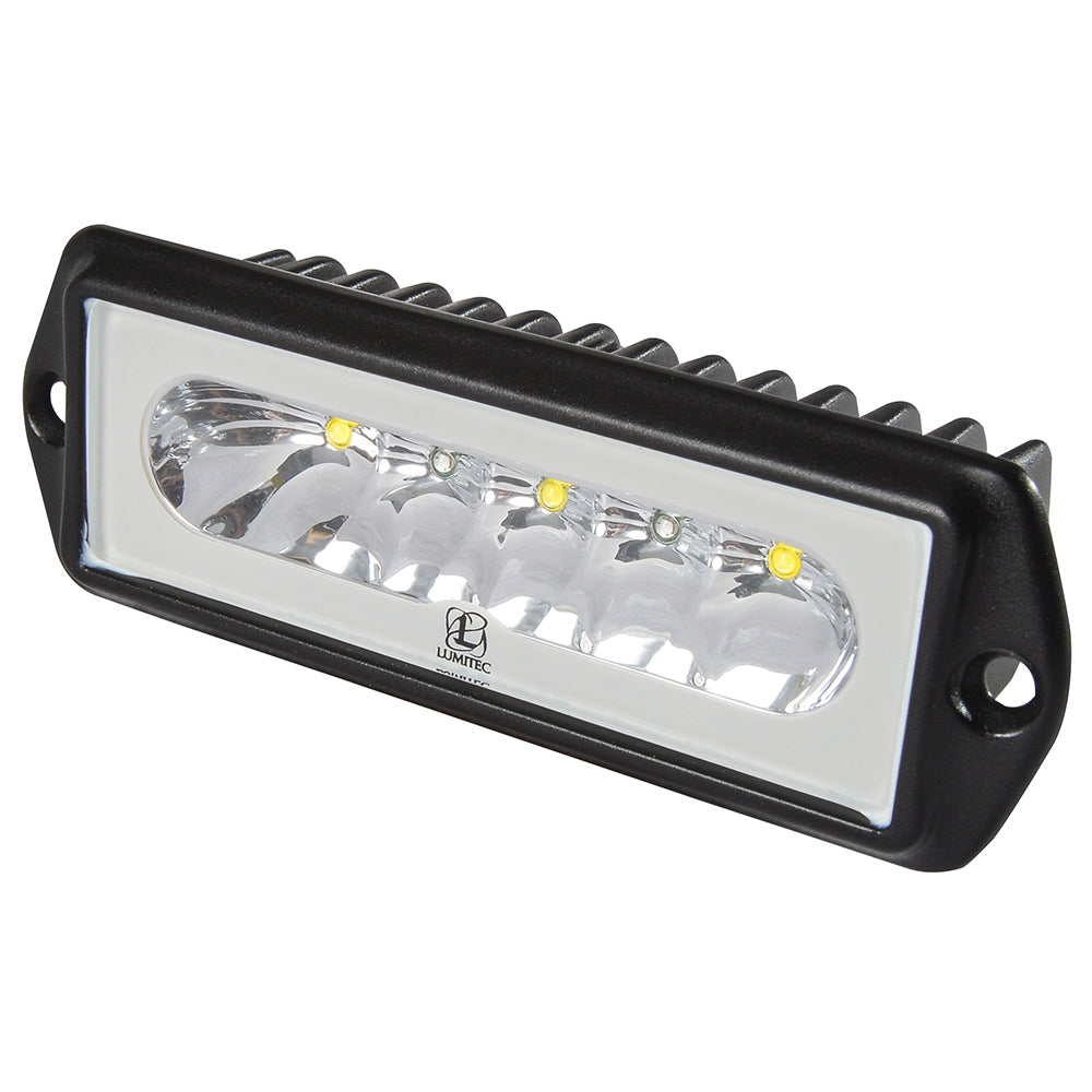 Lumitec Capri2 - Flush Mount LED Flood Light - Black Housing - 2-Color White/Blue Dimming [101186] - BuoyMart.com  Flood/Spreader Lights Lumitec