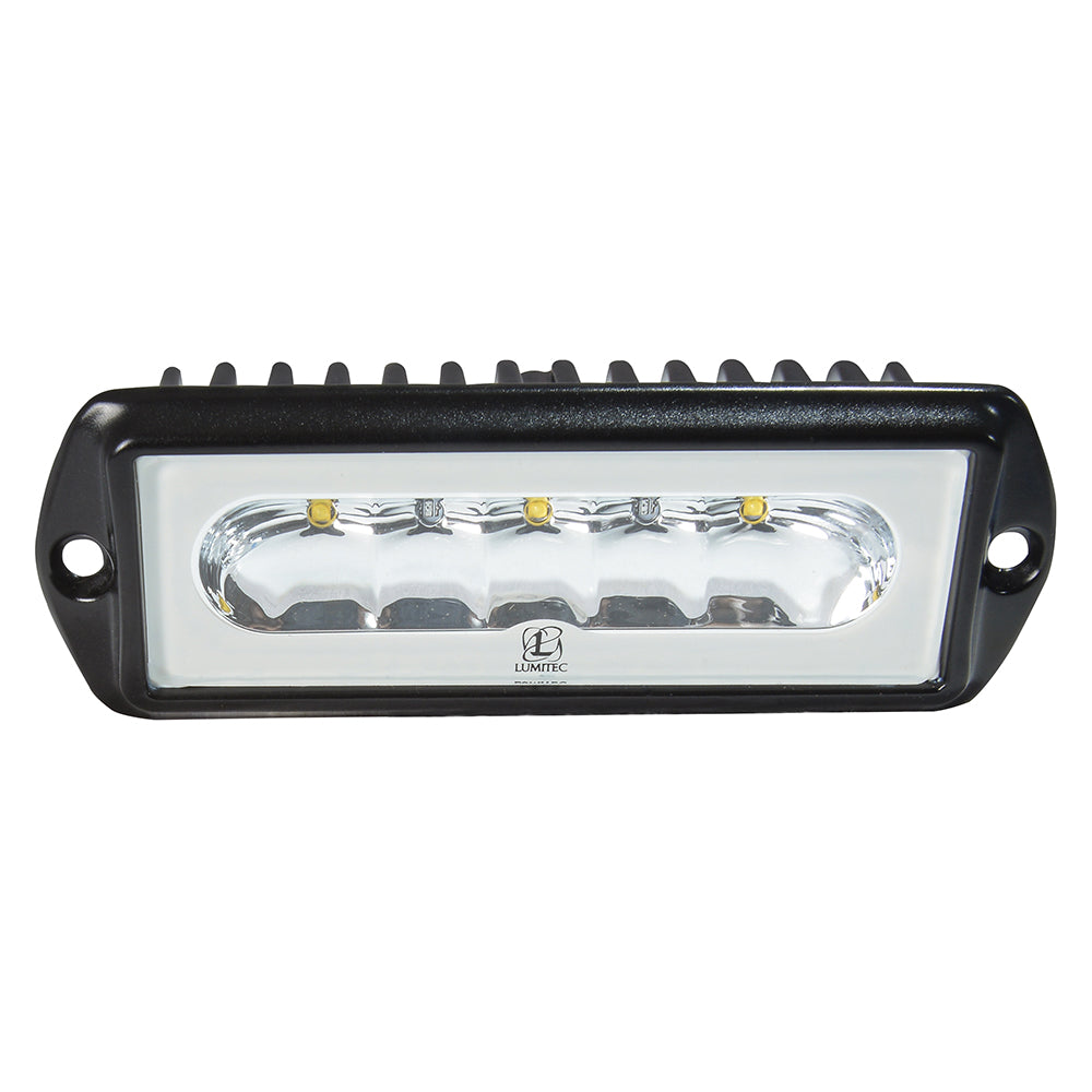 Lumitec Capri2 - Flush Mount LED Flood Light - Black Housing - 2-Color White/Blue Dimming [101186] - BuoyMart.com  Flood/Spreader Lights Lumitec