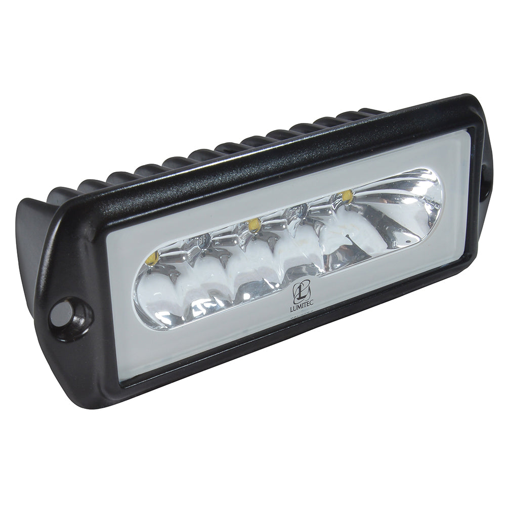 Lumitec Capri2 - Flush Mount LED Flood Light - Black Housing - 2-Color White/Blue Dimming [101186] - BuoyMart.com  Flood/Spreader Lights Lumitec