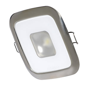 Lumitec Square Mirage Down Light - White Dimming, Red/Blue Non-Dimming - Polished Bezel [116118] - BuoyMart.com  Dome/Down Lights Lumitec