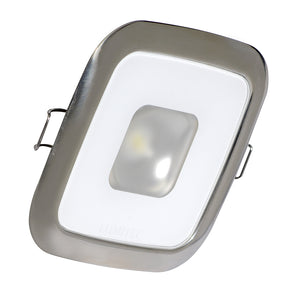 Lumitec Square Mirage Down Light - White Dimming, Red/Blue Non-Dimming - Polished Bezel [116118] - BuoyMart.com  Dome/Down Lights Lumitec