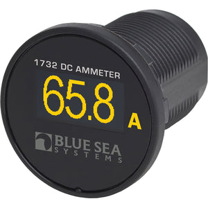 Blue Sea 1732 Mini OLED Ammeter [1732] - BuoyMart.com  Meters & Monitoring Blue Sea Systems