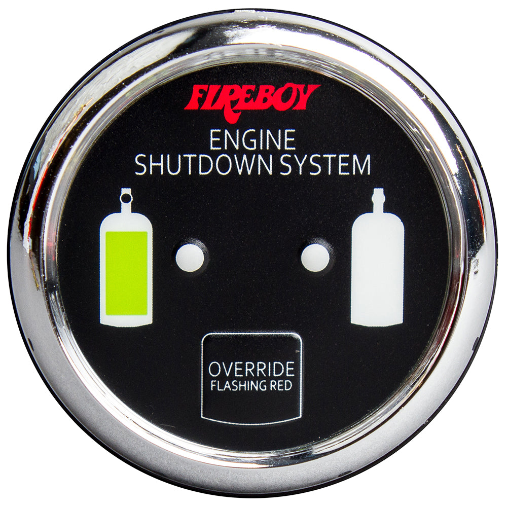 Fireboy-Xintex Deluxe Helm Display w/Gauge Body, LED  Color Graphics f/Engine Shutdown System - Chrome Bezel Display [DU-RCH-20-R] - BuoyMart.com  Fume Detectors Fireboy-Xintex