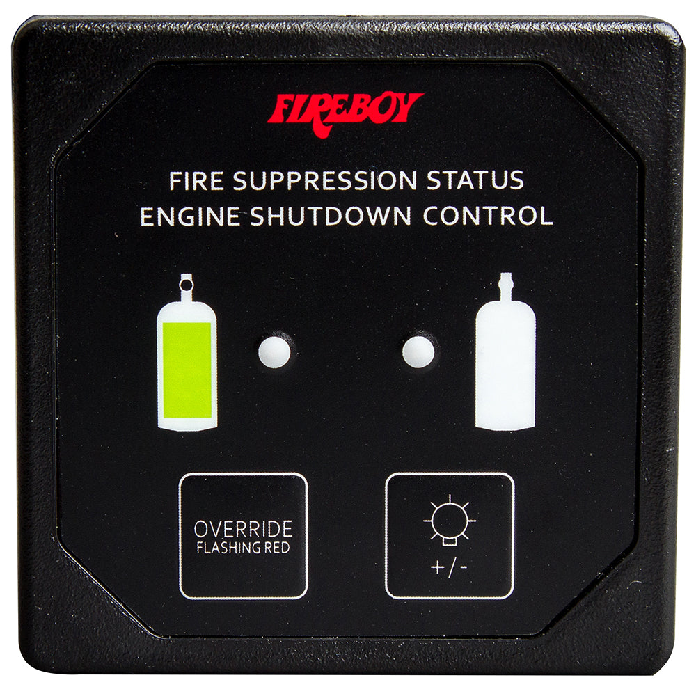 Fireboy-Xintex Deluxe Helm Display w/Membrane Switch, Remote Horn  LEDs f/Engine Shutdown System - Black Bezel Display [DU-SBH-20-R] - BuoyMart.com  Fume Detectors Fireboy-Xintex