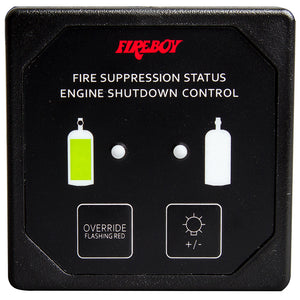 Fireboy-Xintex Deluxe Helm Display w/Membrane Switch, Remote Horn  LEDs f/Engine Shutdown System - Black Bezel Display [DU-SBH-20-R] - BuoyMart.com  Fume Detectors Fireboy-Xintex