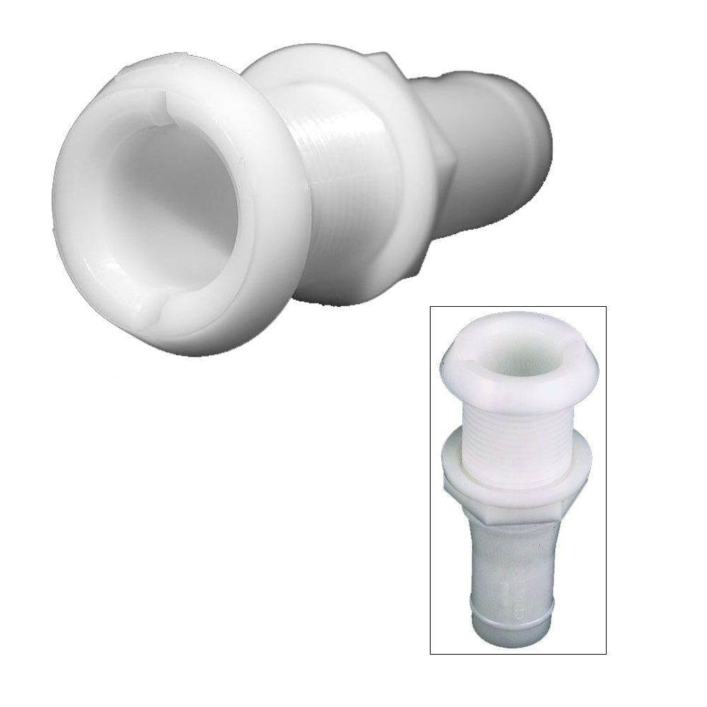 Perko 1-1/8" Thru-Hull Fitting f/Hose Narrow Flange - Plastic [0301DP6A] - BuoyMart.com  Thru-Hull Fittings Perko