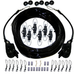 Rupp Triple Rigging Kit W/Lok-Ups  Nok-Outs - 460' Black Mono Cord [CA-0160-MO] - BuoyMart.com  Outrigger Accessories Rupp Marine