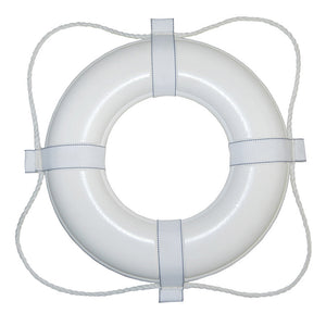 Taylor Made Foam Ring Buoy - 20" - White w/White Grab Line [360] - BuoyMart.com  Personal Flotation Devices Taylor Made