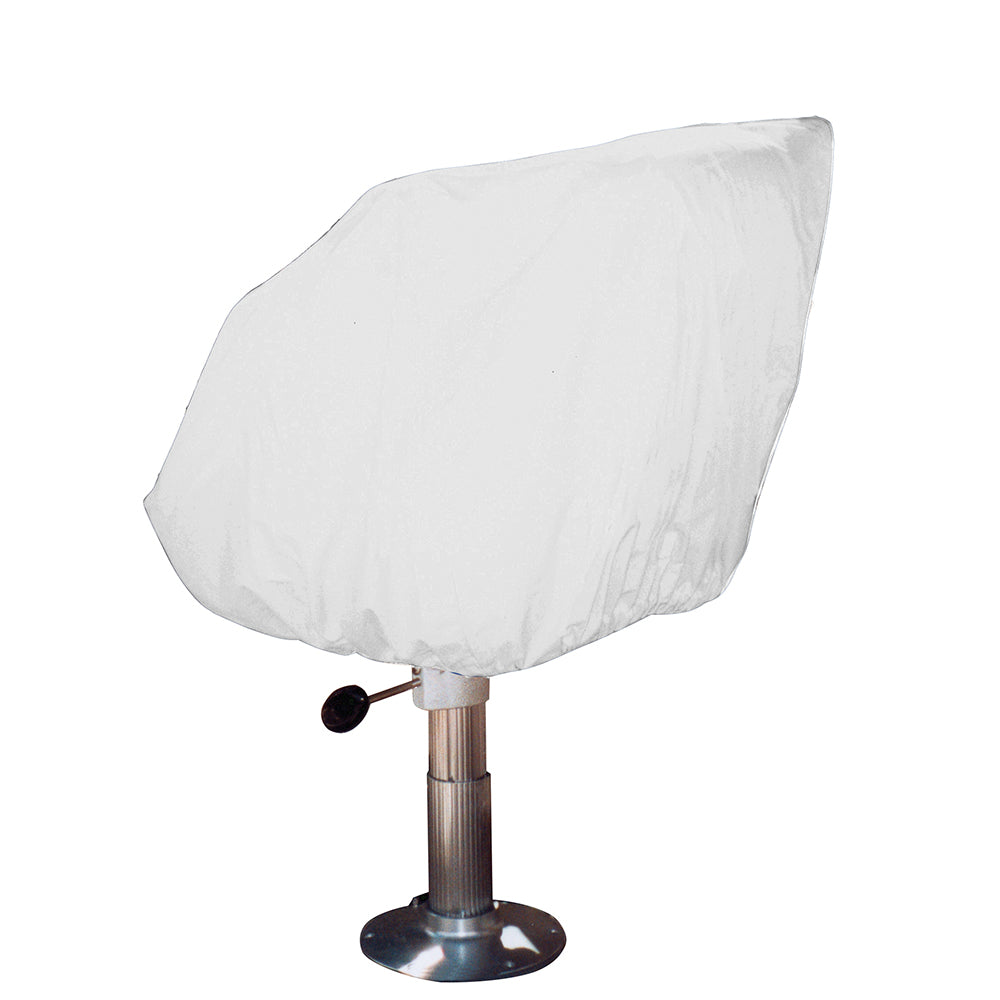 Taylor Made Helm/Bucket/Fixed Back Boat Seat Cover - Vinyl White [40230] - BuoyMart.com  Winter Covers Taylor Made