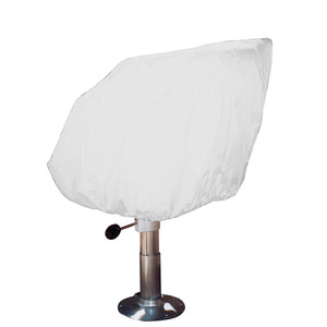 Taylor Made Helm/Bucket/Fixed Back Boat Seat Cover - Vinyl White [40230] - BuoyMart.com  Winter Covers Taylor Made