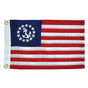 Taylor Made 12" x 18" Deluxe Sewn US Yacht Ensign Flag [8118] - BuoyMart.com  Accessories Taylor Made