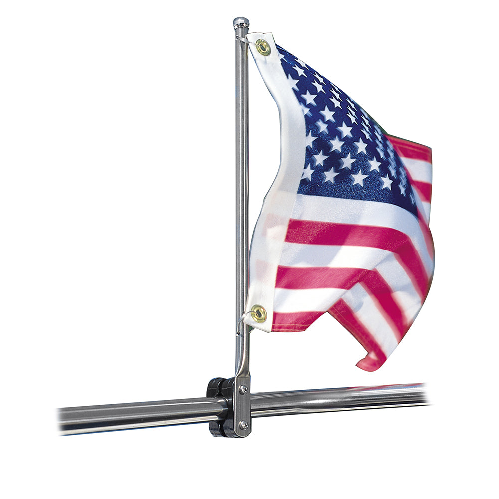 Taylor Made 7/8"-1-1/4" SS Rail Mount Pulpit Staff [971] - BuoyMart.com  Accessories Taylor Made