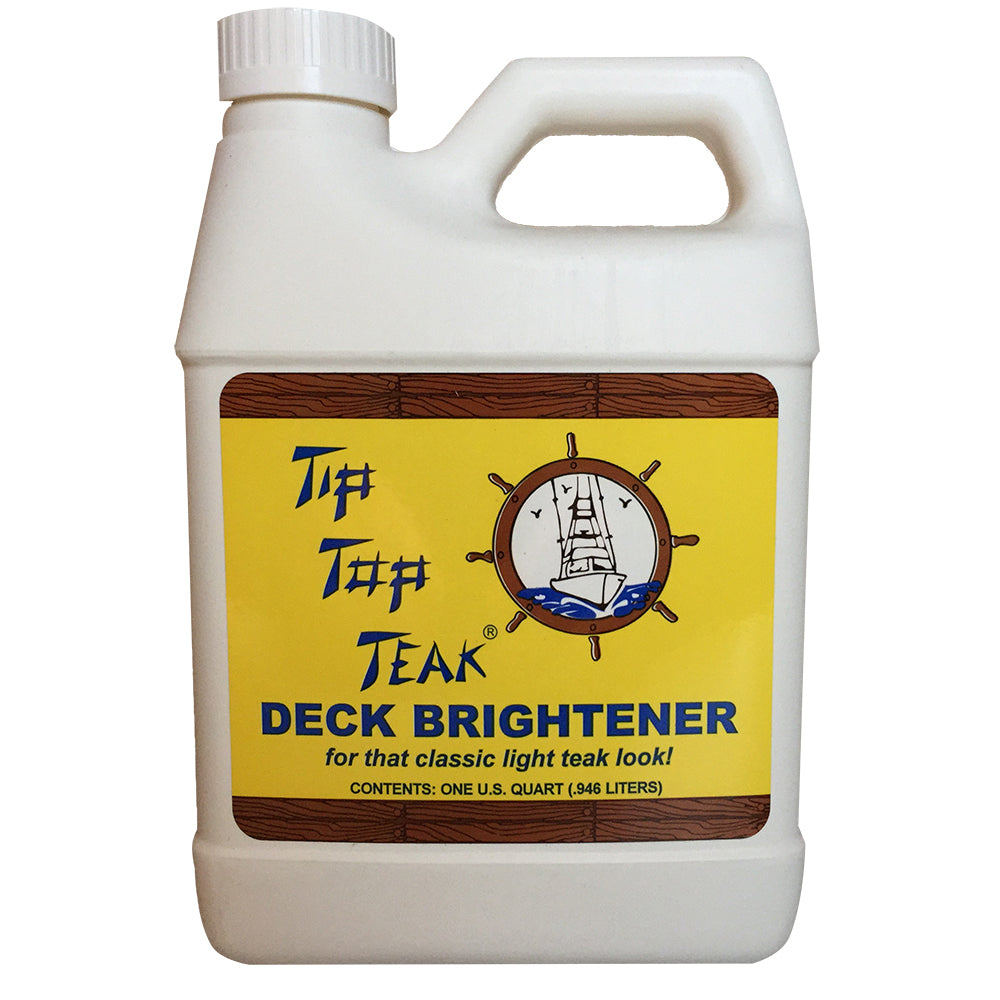 Tip Top Teak Deck Brightener - Quart [TB 3001] - BuoyMart.com  Teak Tip Top Teak