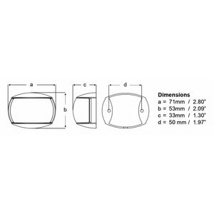 Hella Marine NaviLED Port & Starboard Pair - 2nm - Clear Lens/White Housing [980520911] - BuoyMart.com  Navigation Lights Hella Marine