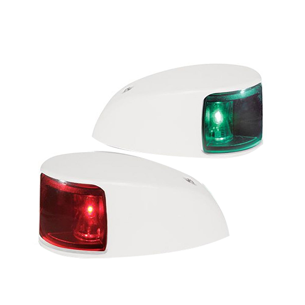 Hella Marine NaviLED Deck Mount Port & Starboard Pair - 2nm - Colored Lens/White Housing [980620811] - BuoyMart.com  Navigation Lights Hella Marine