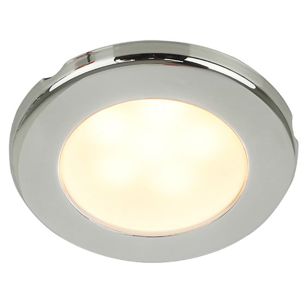 Hella Marine EuroLED 75 3" Round Screw Mount Down Light - Warm White LED - Stainless Steel Rim - 12V [958109021] - BuoyMart.com  Dome/Down Lights Hella Marine