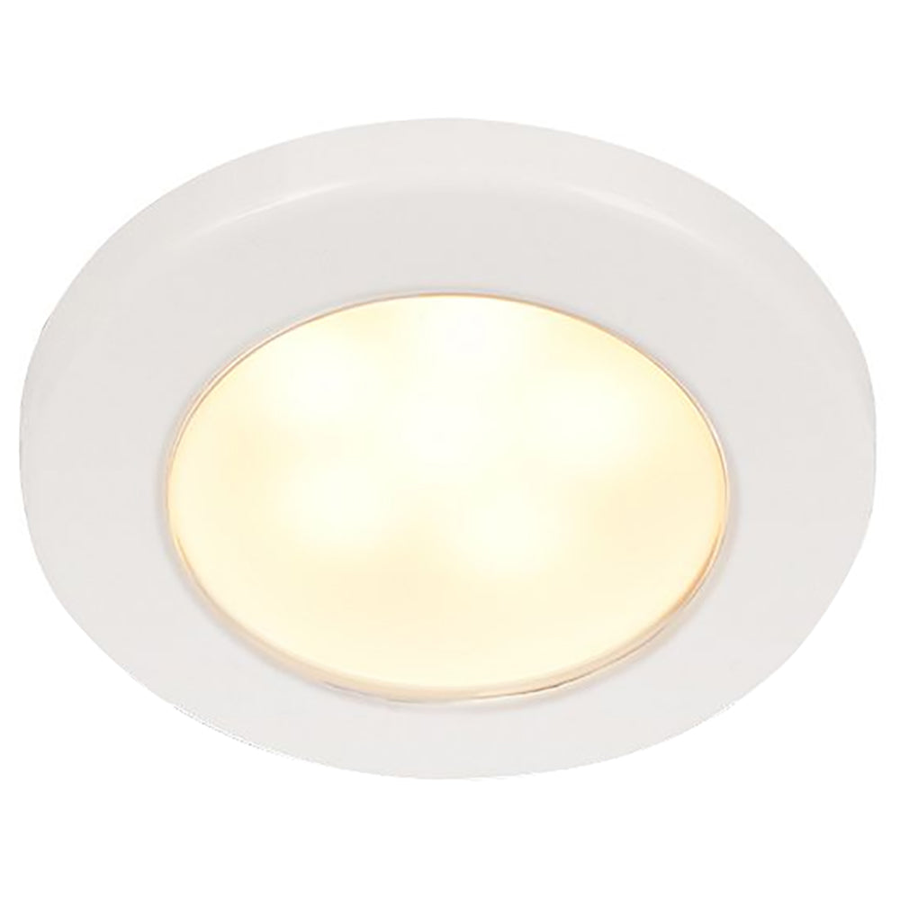 Hella Marine EuroLED 75 3" Round Screw Mount Down Light - Warm White LED - White Plastic Rim - 12V [958109011] - BuoyMart.com  Dome/Down Lights Hella Marine
